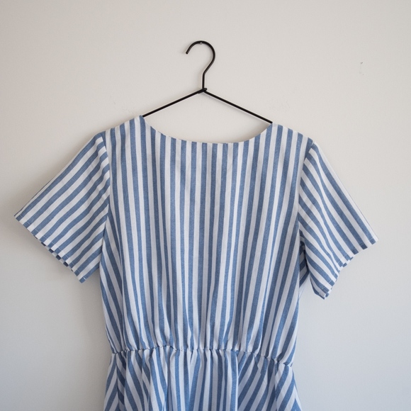 Atmos & Here Striped Linen Dress - Picture 1 of 6